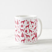 Transylvanian Hound Weihnachtsdesign Kaffeetasse (VorderseiteRechts)