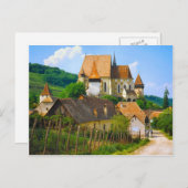 Transylvannisches Dorf Postkarte (Vorne/Hinten)