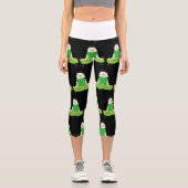 transzendente Meditation Capri Leggings (Vorderseite)