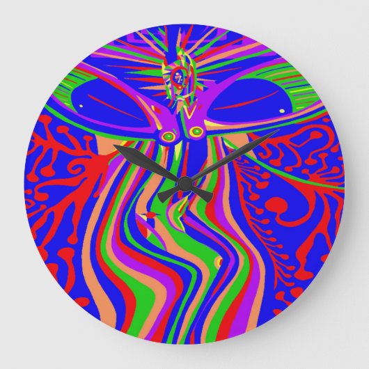 Transzendenz Evolution Große Wanduhr (Vorderseite)