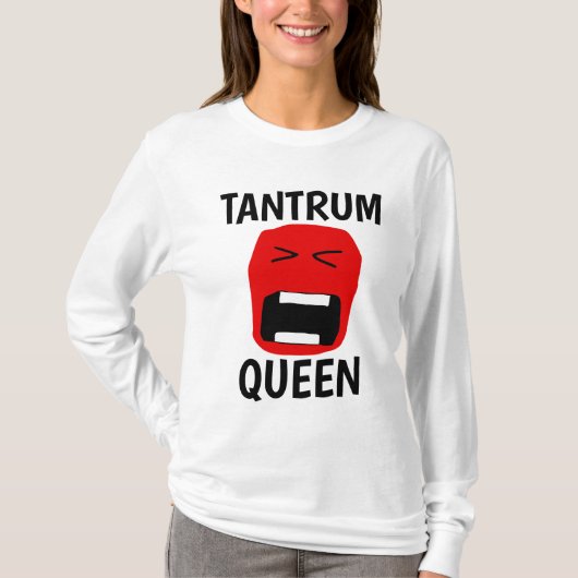 TRANTRUM QUEEN Funny Ladys T - Shirt (Vorderseite)