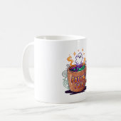 Tränzaubermagie - lustiges Halloween Kaffeetasse (Vorderseite Links)