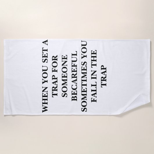 TRAP Beach Handtuch (Vorderseite)