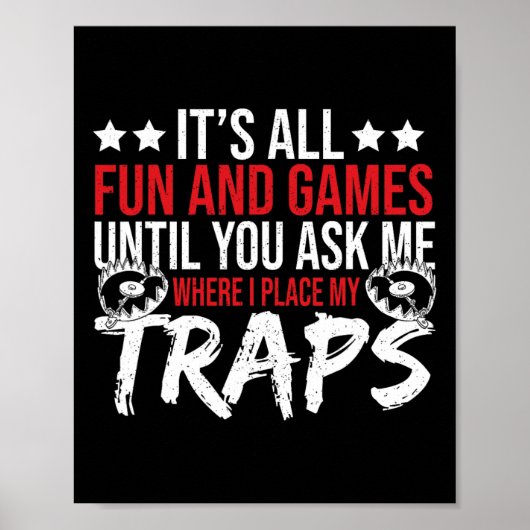 Trap Hunter Stuff Tools Trapping Gear Coyote Trapp Poster (Vorne)