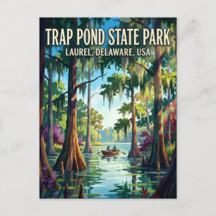 Trap Pond State Park USA Postkarte
