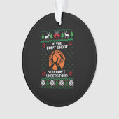 Trap Shooting hässlich Weihnachtsgeschenk Sport Gi Ornament (Vorderseite)