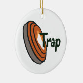 Trap Shooting Keramik Ornament (Rechts)