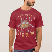 Trap Shooting Shirt Funny Target Clay-Taube (Vorderseite)