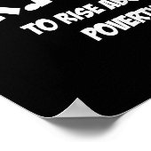 Trap To Rise Above Verty Melanin Pn Equality  Poster (Ecke)