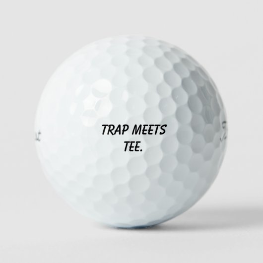 'Trap trifft Tee' Rhythm Grind Schwung Finesse Golfball (Vorderseite)