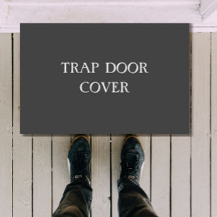 "TRAP TÜR COVER" lustiges Introvertieren Doormat Fußmatte
