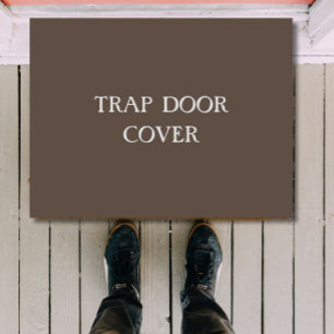 "TRAP TÜR COVER" lustiges Introvertieren Doormat Fußmatte