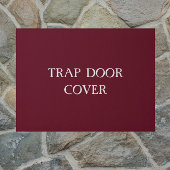 "TRAP TÜR COVER" lustiges Introvertieren Doormat Fußmatte