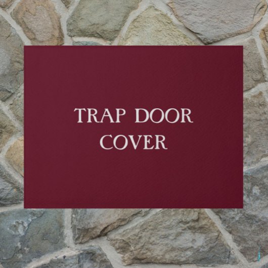"TRAP TÜR COVER" lustiges Introvertieren Doormat Fußmatte