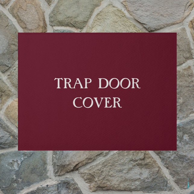 "TRAP TÜR COVER" lustiges Introvertieren Doormat Fußmatte (A funny touch for your doorstep!)