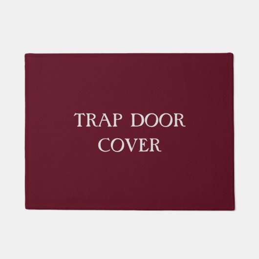 "TRAP TÜR COVER" lustiges Introvertieren Doormat Fußmatte (Vorderseite)