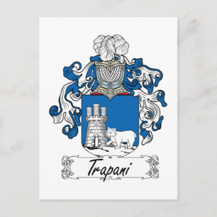 Trapani-Familienwappen Postkarte