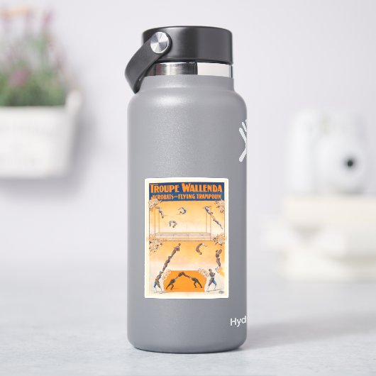 Trapez, Akrobaten und Flugtrampolis Aufkleber (HydroFlask)