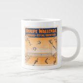 Trapez, Akrobaten und Flugtrampolis Jumbo-Tasse (Rechts)