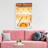 Trapez, Akrobaten und Flugtrampolis Leinwanddruck (Insitu (Wohnzimmer))