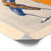 Trapez, Akrobaten und Flugtrampolis Poster (Ecke)