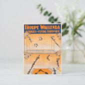 Trapez, Akrobaten und Flugtrampolis Postkarte (Stehend Vorderseite)