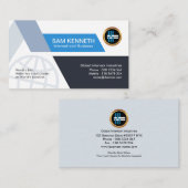 Trapez-Bahn-globaler Unternehmensberater Visitenkarte (Vorne/Hinten)