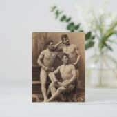 Trapez Herren Postkarte (Stehend Vorderseite)
