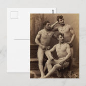 Trapez Herren Postkarte (Vorne/Hinten)