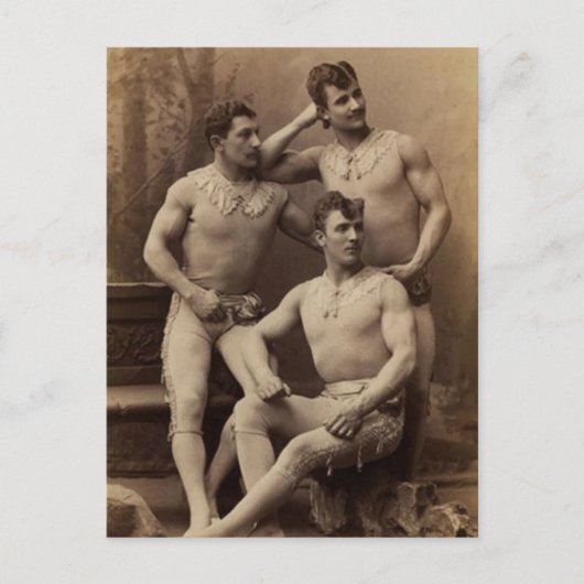 Trapez Herren Postkarte (Vorderseite)
