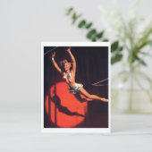 Trapez Pin Up Postkarte (Stehend Vorderseite)