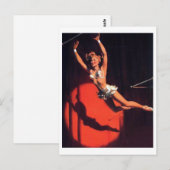 Trapez Pin Up Postkarte (Vorne/Hinten)