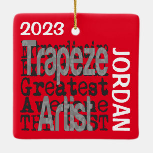 Trapeze Artist Extraordinaire CUSTOM Keramikornament
