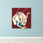 Trapeze Leinwanddruck (Insitu (Holzboden))