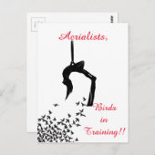 Trapeze Swing Aerialists Postkarte (Vorne/Hinten)