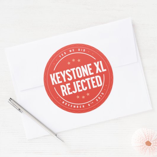 Trapezfehler-XL-Ablehnungsaufkleber Runder Aufkleber (Umschlag)