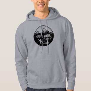 Trapezfehlercolorado grauer Snowboardkunst-Typen Hoodie