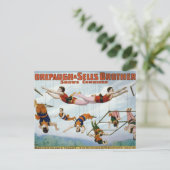 Trapezkünstler / Forepaugh & Selle Brothers Postkarte (Stehend Vorderseite)
