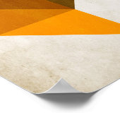 Trapezoid Nr. 9 - Kubistika von Boris Draschoff Poster (Ecke)