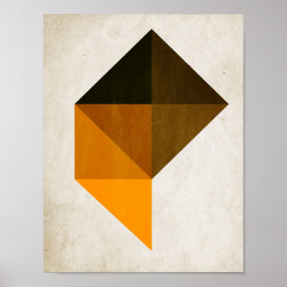 Trapezoid Nr. 9 - Kubistika von Boris Draschoff Poster