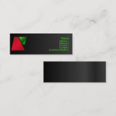 Trapezoid-Visitenkarte Mini Visitenkarte (Vorne/Hinten)