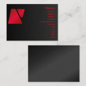 Trapezoid-Visitenkarte Visitenkarte (Vorne/Hinten)
