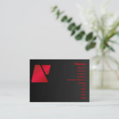 Trapezoid-Visitenkarte Visitenkarte (Stehend Vorderseite)