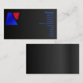 Trapezoid-Visitenkarte Visitenkarte (Vorne/Hinten)