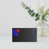 Trapezoid-Visitenkarte Visitenkarte (Stehend Vorderseite)