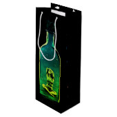 Trapped In Though in Verdant & Violet Shades Geschenktüte Für Weinflaschen (Vorderseite Schrägansicht)
