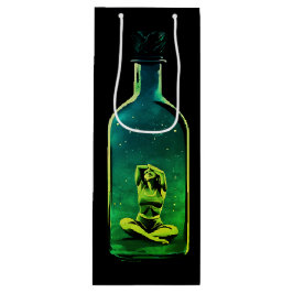 Trapped In Though in Verdant & Violet Shades Geschenktüte Für Weinflaschen