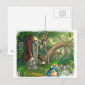 Trapper Postkarte (Vorne/Hinten)