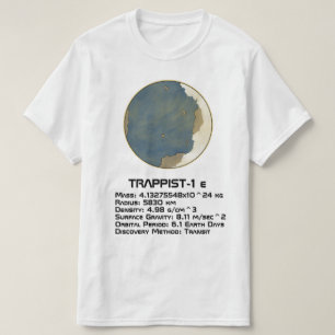 TRAPPIST-1 e Technische Daten T-Shirt