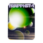 TRAPPIST-1 Science Fiction Poster. Magnet (Vertikal)